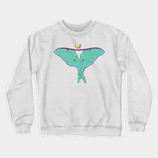 Luna Moth Painting Crewneck Sweatshirt